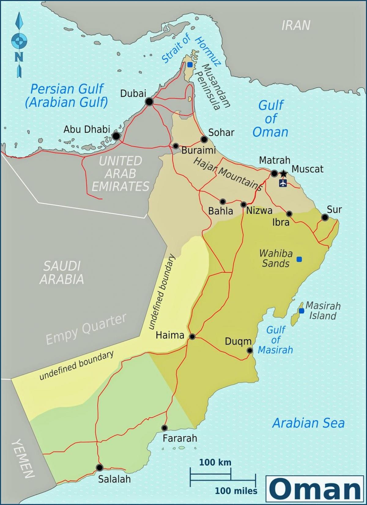 žemėlapis duqm Omanas