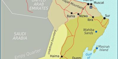 Žemėlapis duqm Omanas
