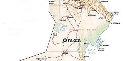 Omanas šalies žemėlapį